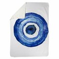 Begin Home Decor 60 x 80 in. Erbulus Blue Evil Eye-Sherpa Fleece Blanket 5545-6080-AB118